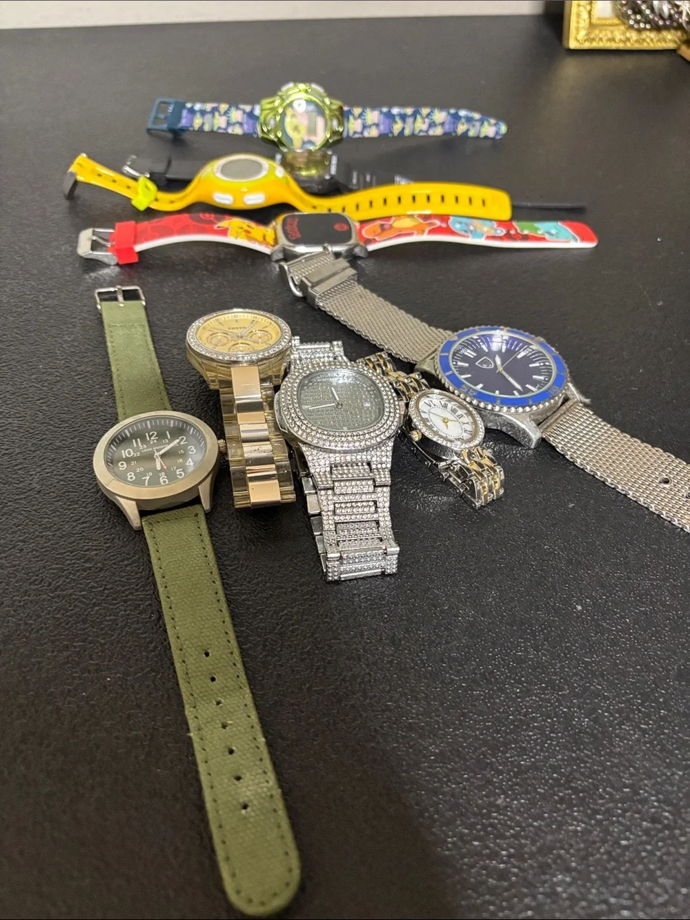 Assorted Watches Set Prohect, Silver, Gold, Blue Needles Battery Bundle Lot